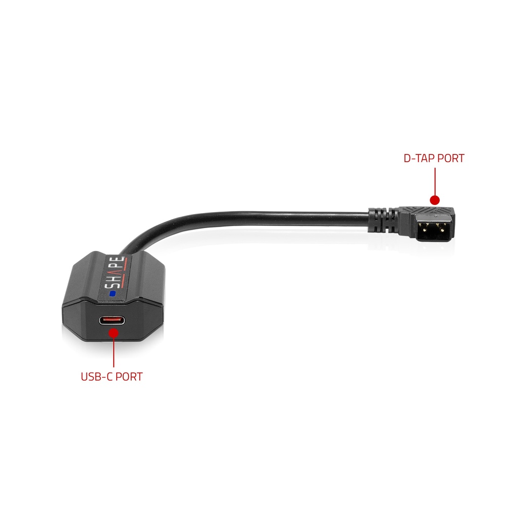 SHAPE 100W D-TAP TO USB-C BI-DIRECTIONAL CHARGING ADAPTER