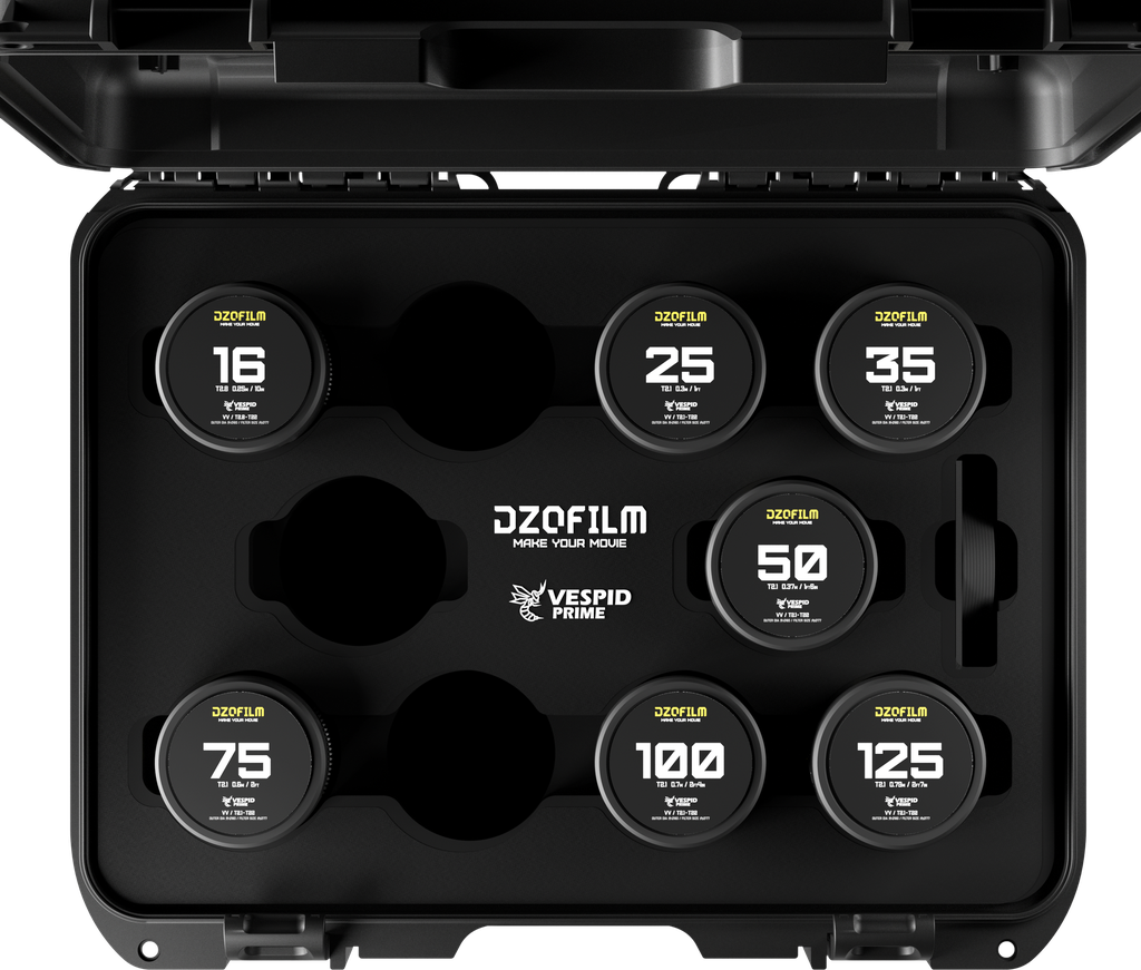 DZOFILM Vespid  Prime 7-lens Kit V2 (16/25/35/50/75/100/125mm) with case (PL+EF)