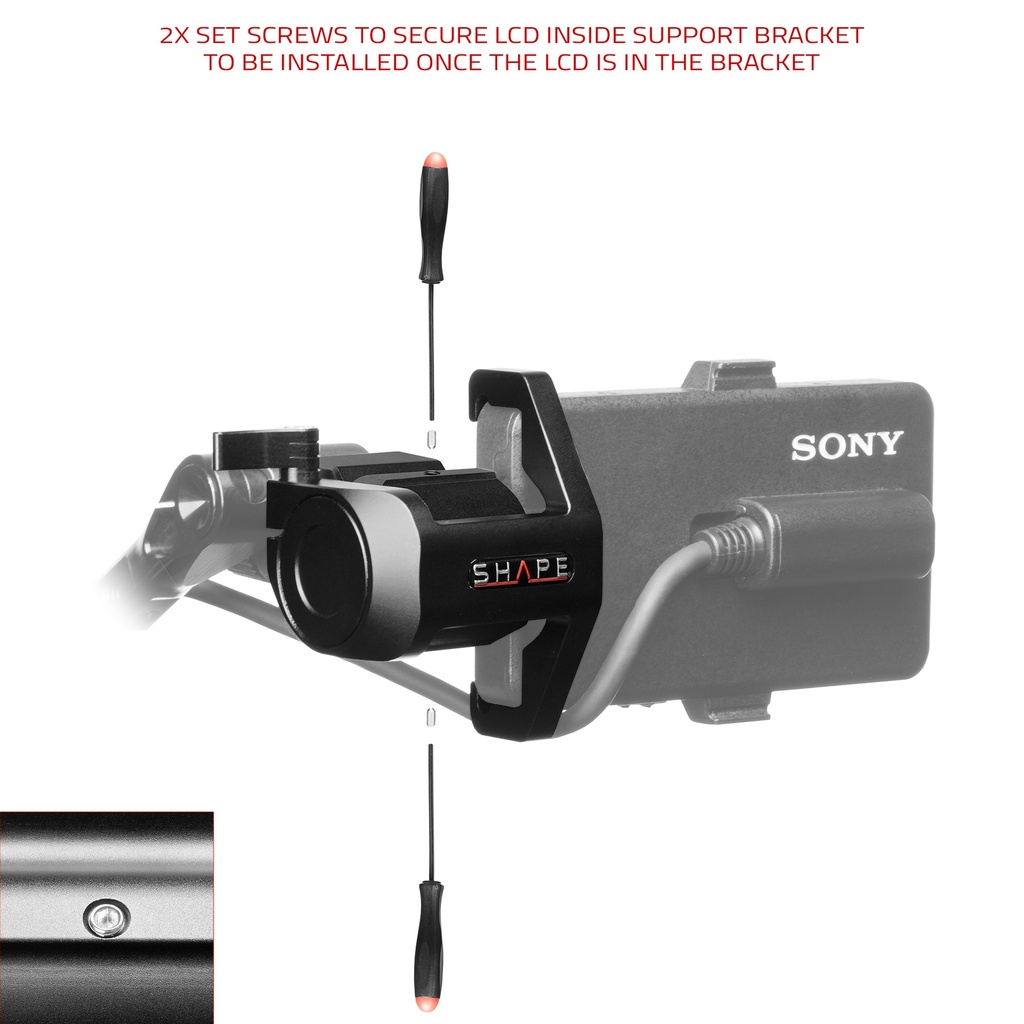 SHAPE LCD MONITOR LOUPE SUPPORT FOR SONY FX6