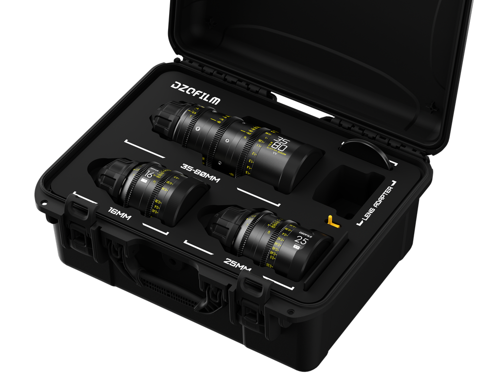 DZOFILM 3-Lens EDU Kit (Vespid16/25, Catta Ace 35-80)