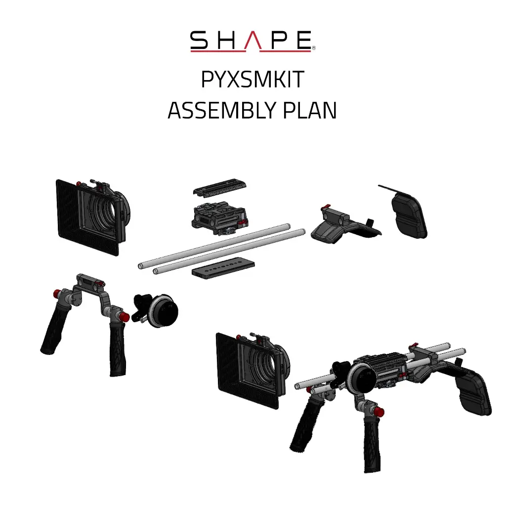 SHAPE SHOULDER MOUNT WITH MATTEBOX & FOLLOW FOCUS FOR BLACKMAGIC PYXIS 6K