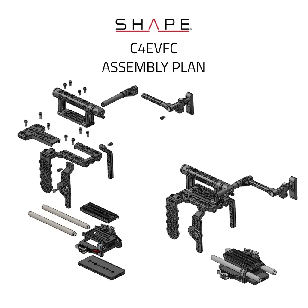 SHAPE CANON C400 CAGE WITH TOP HANDLE AND EVF MOUNT
