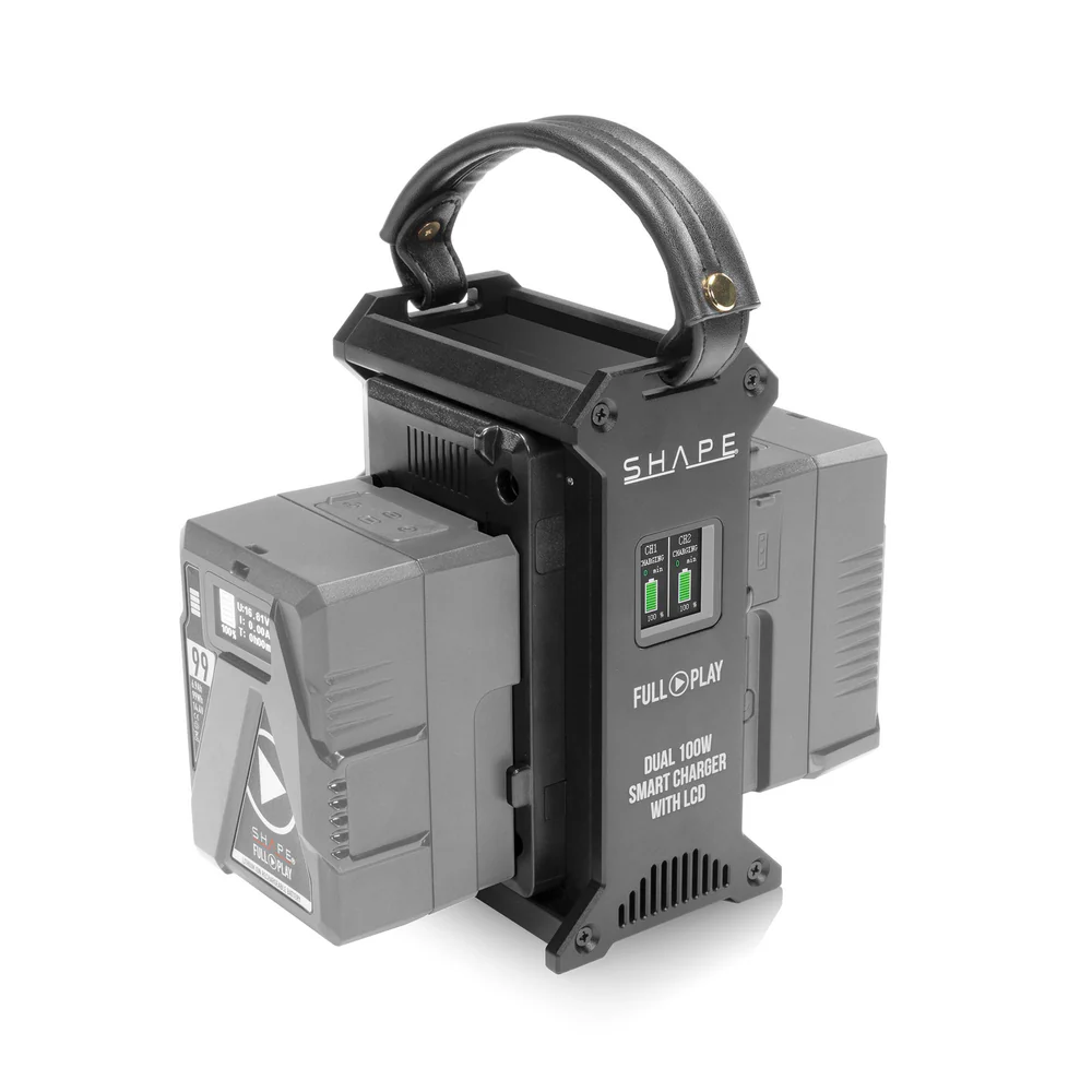 SHAPE FULL PLAY DUAL V-MOUNT 100W FAST CHARGER WITH LCD DISPLAY