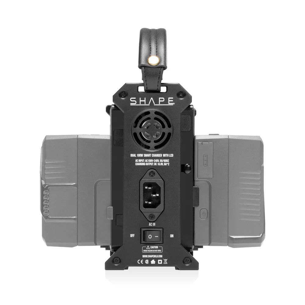 SHAPE FULL PLAY DUAL V-MOUNT 100W FAST CHARGER WITH LCD DISPLAY