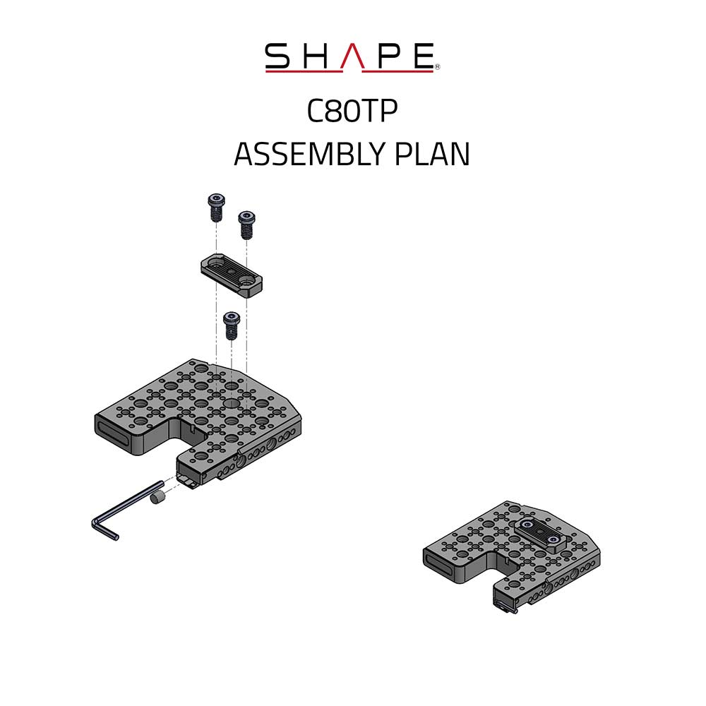 SHAPE TOP PLATE For CANON EOS C80