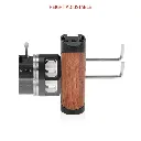 SHAPE Universal Pivoting Side Wooden Handgrip NATO Clamp with ARRI Rosette