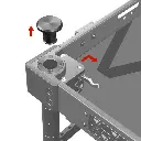 SHAPE Corner Baby Pin 5\8 inch for Camera Cart