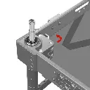 SHAPE Corner Baby Pin 5\8 inch for Camera Cart