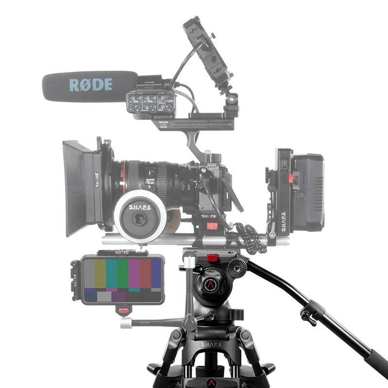 SHAPE Freelance Heavy-Duty Tripod with Fluid Head