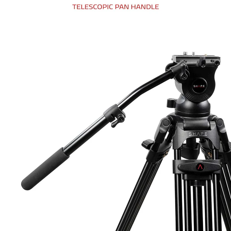 SHAPE Freelance Heavy-Duty Tripod with Fluid Head