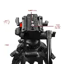 SHAPE Freelance Heavy-Duty Tripod with Fluid Head