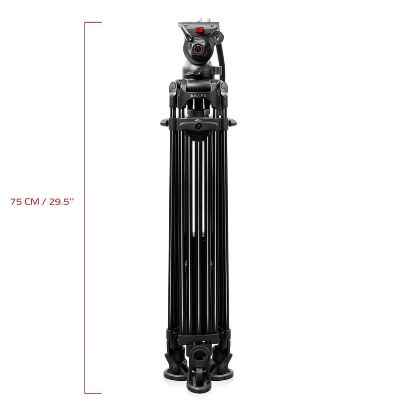 SHAPE Freelance Heavy-Duty Tripod with Fluid Head