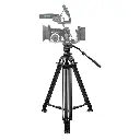 SHAPE Freelance Heavy-Duty Tripod with Fluid Head