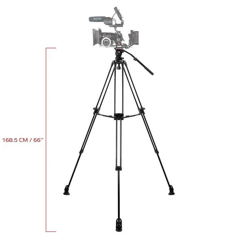 SHAPE Freelance Heavy-Duty Tripod with Fluid Head