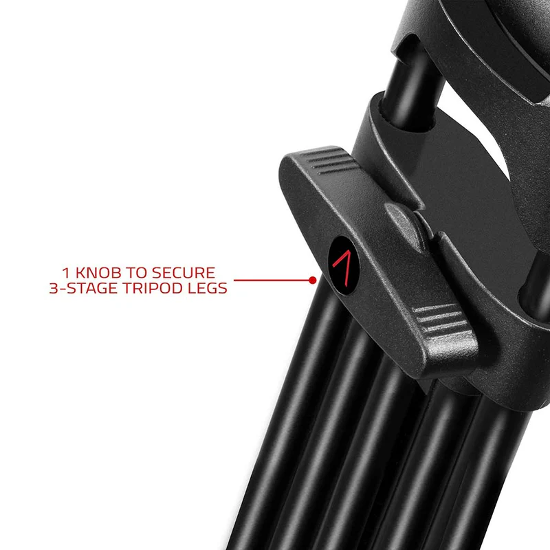 SHAPE Freelance Heavy-Duty Tripod with Fluid Head