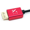 ZILR 8Kp60 50cm /17.7" (Full to Micro) Hyper Thin Ultra High Speed HDMI Secure Cable Micro Connector 