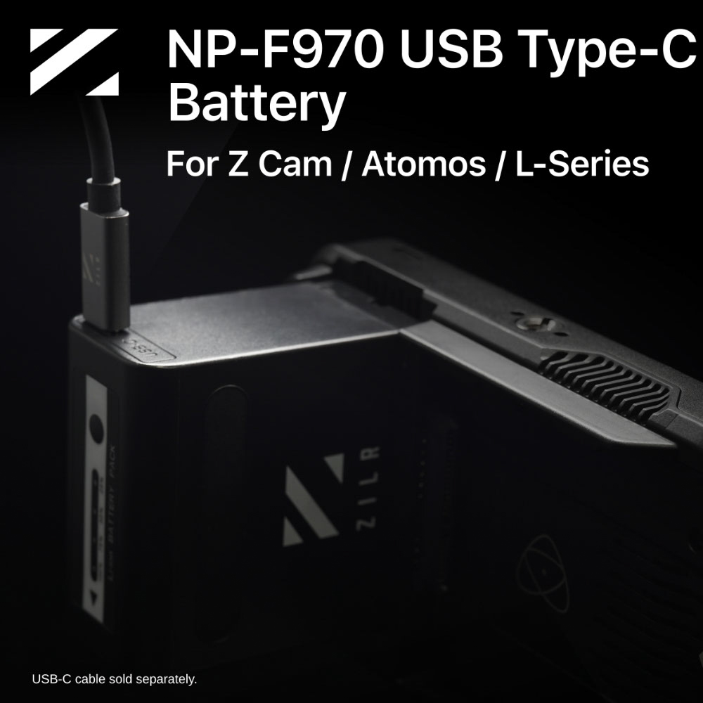 ZILR NP-F970 Battery with USB Type-C PD 30W