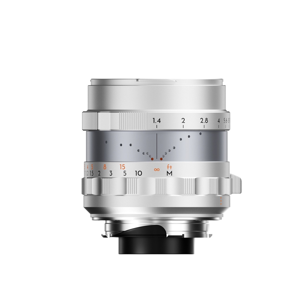 THYPOCH Full-frame Photography Lens Simera 28mm f1.4 for Leica M Mount - Focus Tab - Type ii -Silver