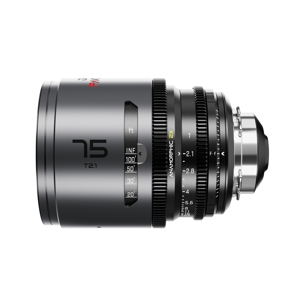DZOFILM Pavo 2x Anamorphic 75mm T2.1 for PL/EF Mount (S35) imperial - Neutral Coating