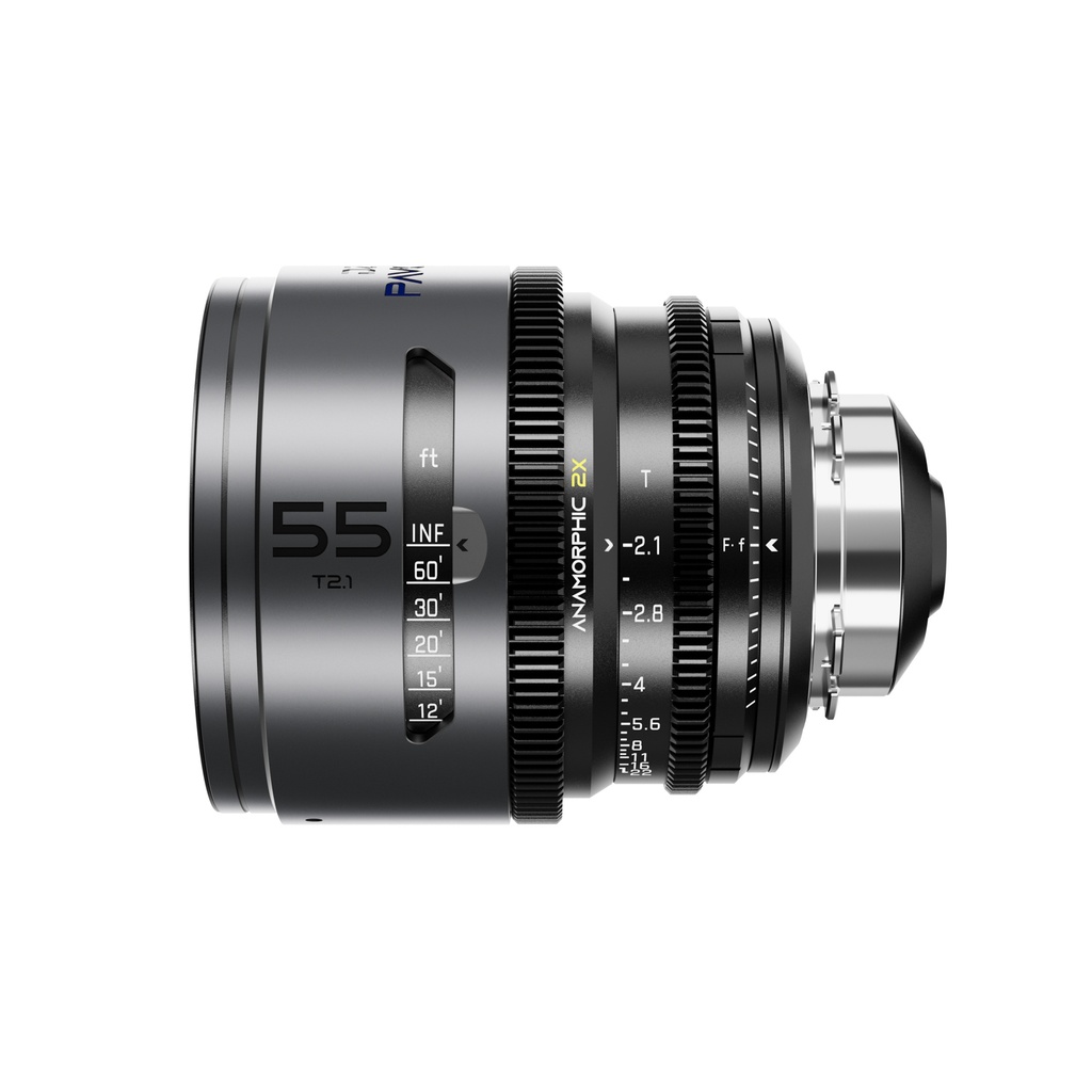 DZOFILM Pavo 2x Anamorphic 55mm T2.1 for PL/EF Mount (S35) imperial - Blue Coating