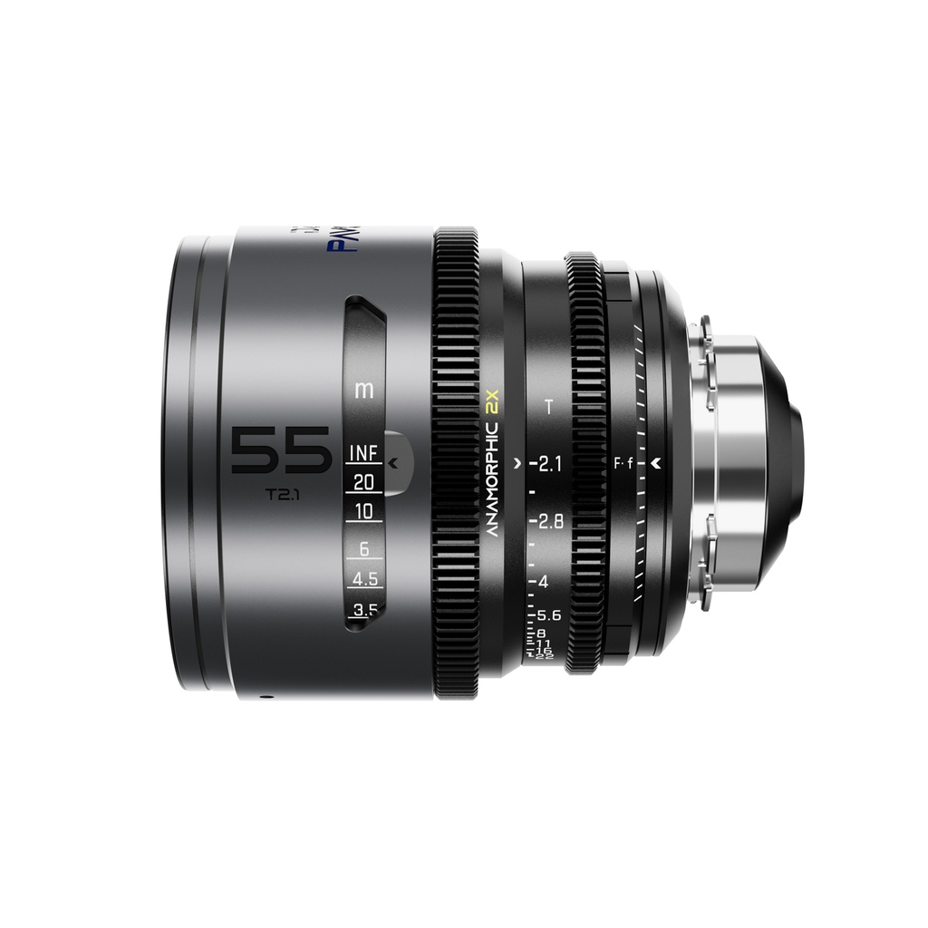 [DZO-PA5521PLMB] DZOFILM Pavo 2x Anamorphic 55mm T2.1 for PL/EF Mount (S35) metric - Blue Coating