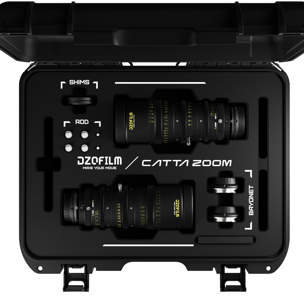 [DZO-FFCatta2E1-BLK] DZOFILM Catta Zoom 2-Lens Kit (18-35/35-80 T2.9) Black