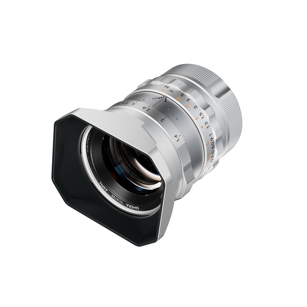 THYPOCH Full-frame Photography Lens Simera 35mm f1.4 for Leica M Mount - Silver