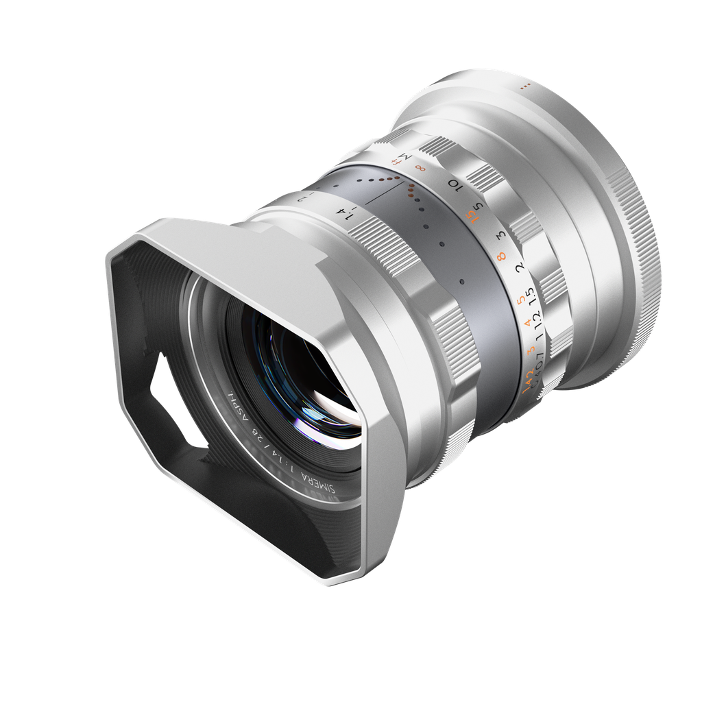 THYPOCH Full-frame Photography Lens Simera 28mm f1.4 for Nikon Z Mount - Silver