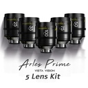 DZOFILM Arles 5-Lens Kit 25/35/50/75/100mm T1.4 FF/VV Prime Cine Lens for PL (imperial)