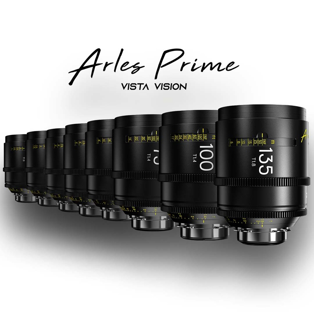 [DZO-SAP8MPL] DZOFILM Arles 8-Lens Kit 14/21/25/35/50/75/100/135mm FF/VV Prime Cine Lens for PL (metric)
