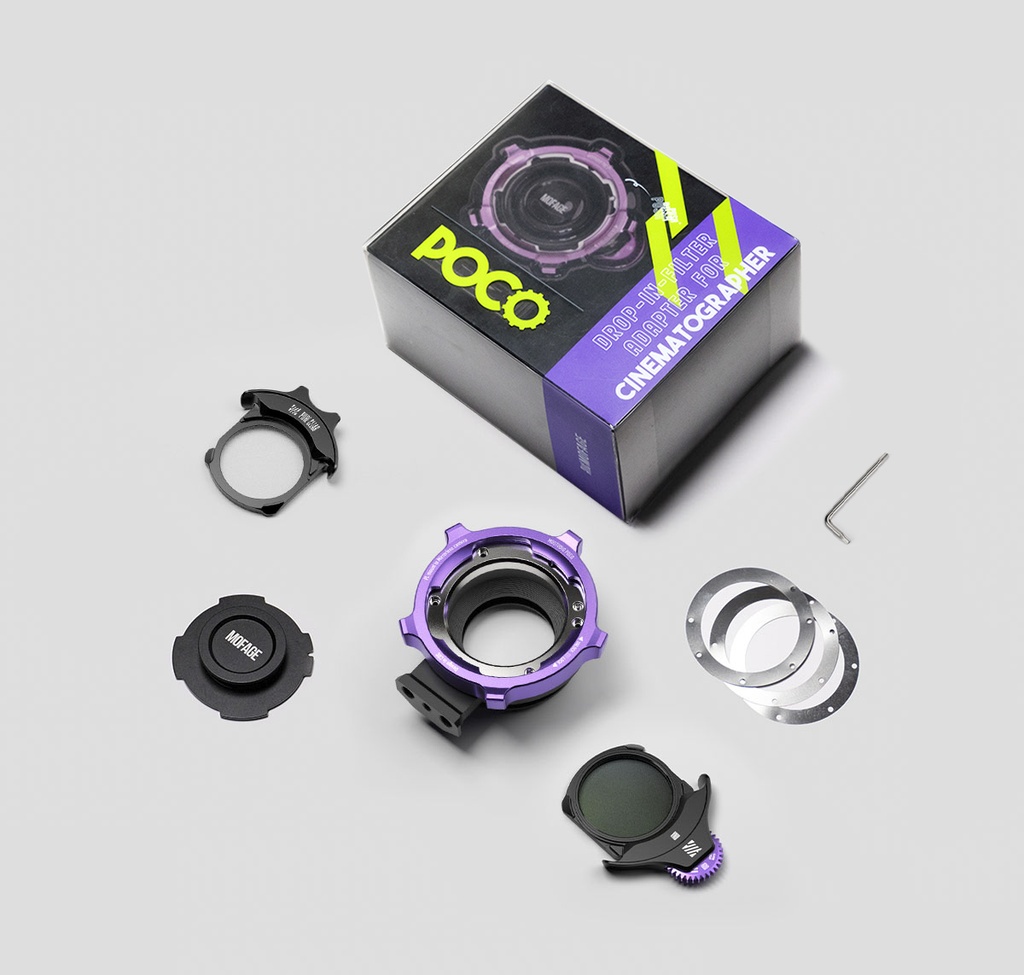 MOFAGE POCO Drop-In Filter Adapter Standard Kit - E Mount