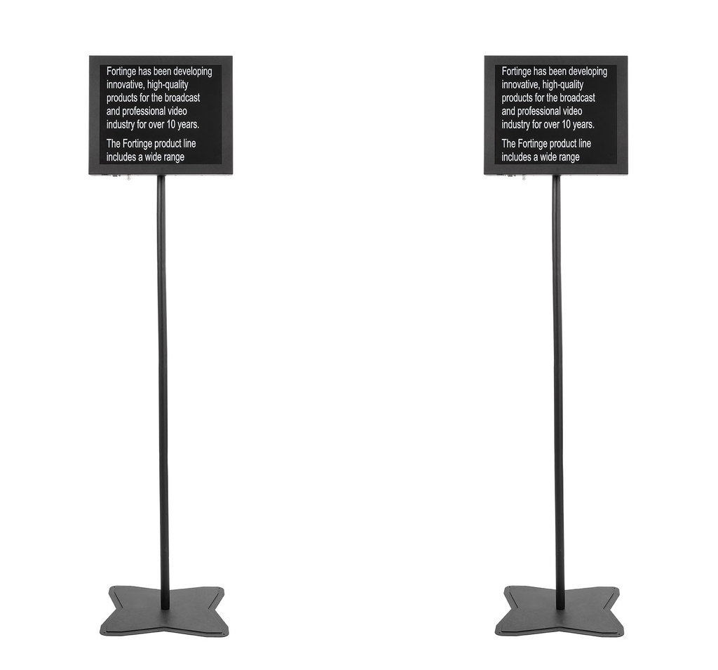 Fortinge 19" HIGH BRIGHTNESS DUAL MEETING STAGE TELEPROMPTER
