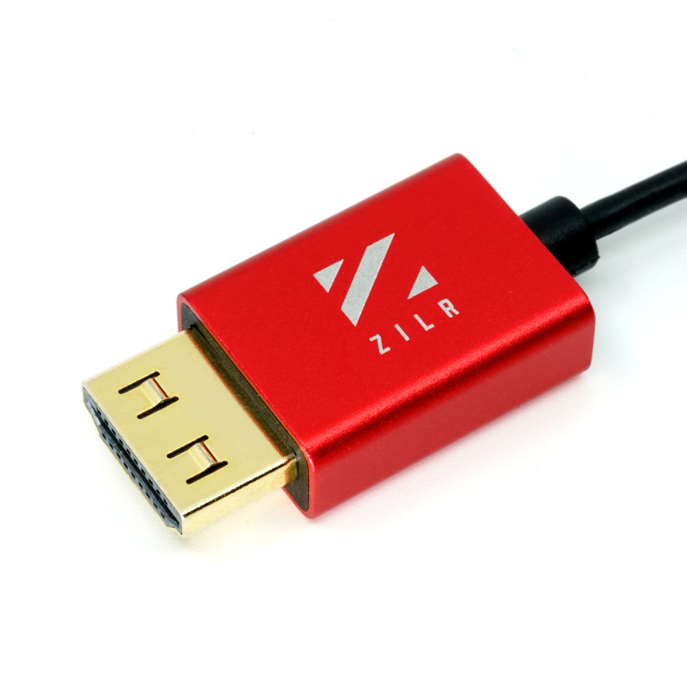 ZILR 8Kp60 50cm (Full to Full) Hyper Thin High Speed HDMI Secure Cable with Ethernet 