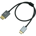 ZILR 4Kp60 50cm (Full to Mini) Hyper Thin Ultra High Speed HDMI Secure Cable Mini Connector