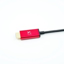 ZILR Cable Reel HDMI 8Kp60 10m (Directional Full to Full) Armored Fiber Optic Cable on Production Reel