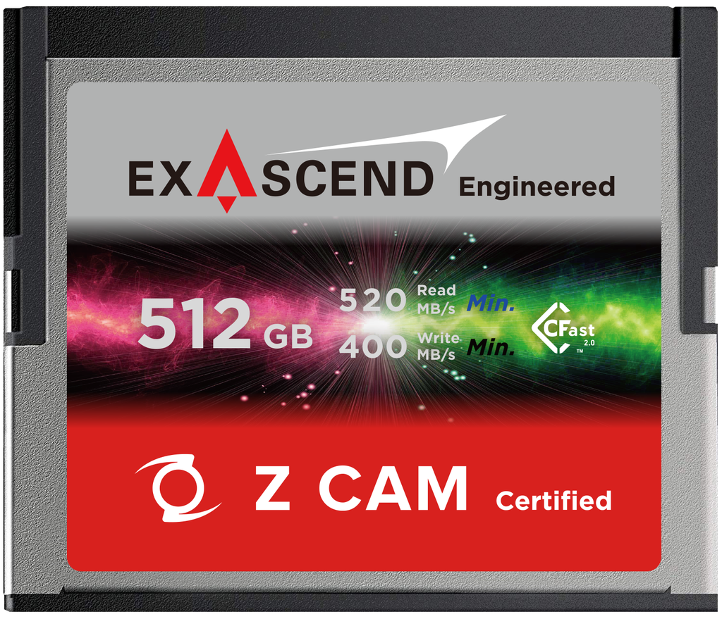 Exascend Cinema Cfast 512GB for Z-Cam