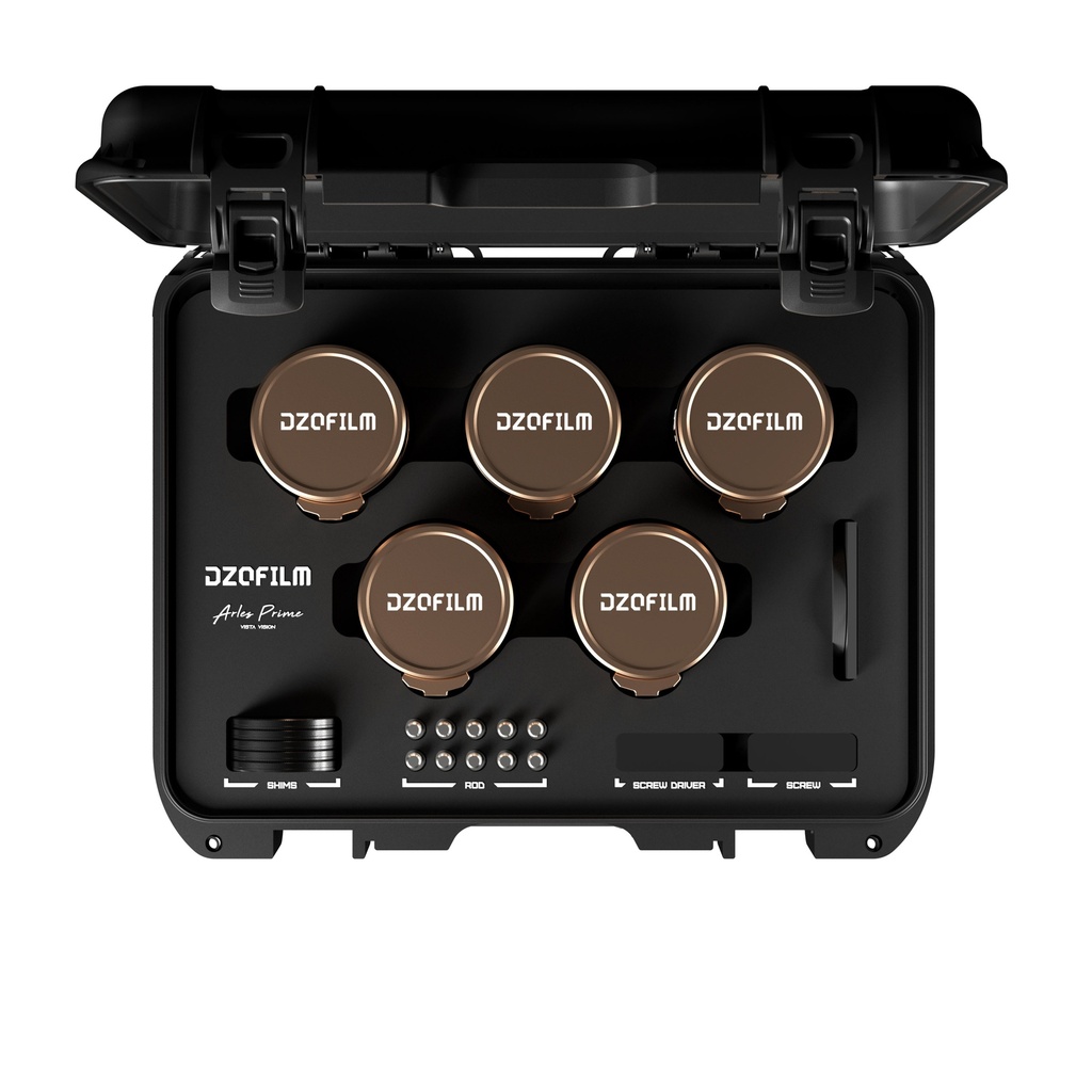 DZOFILM Arles Lustre 14/21/25/35/40/50/75/100/135/180mm T1.6 FF/VV Prime Cine Lens Kit for PL (metric)