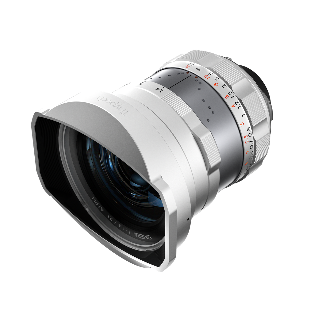 THYPOCH Full-frame Photography Lens Simera 21mm f1.4 for Leica M Mount - Silver 