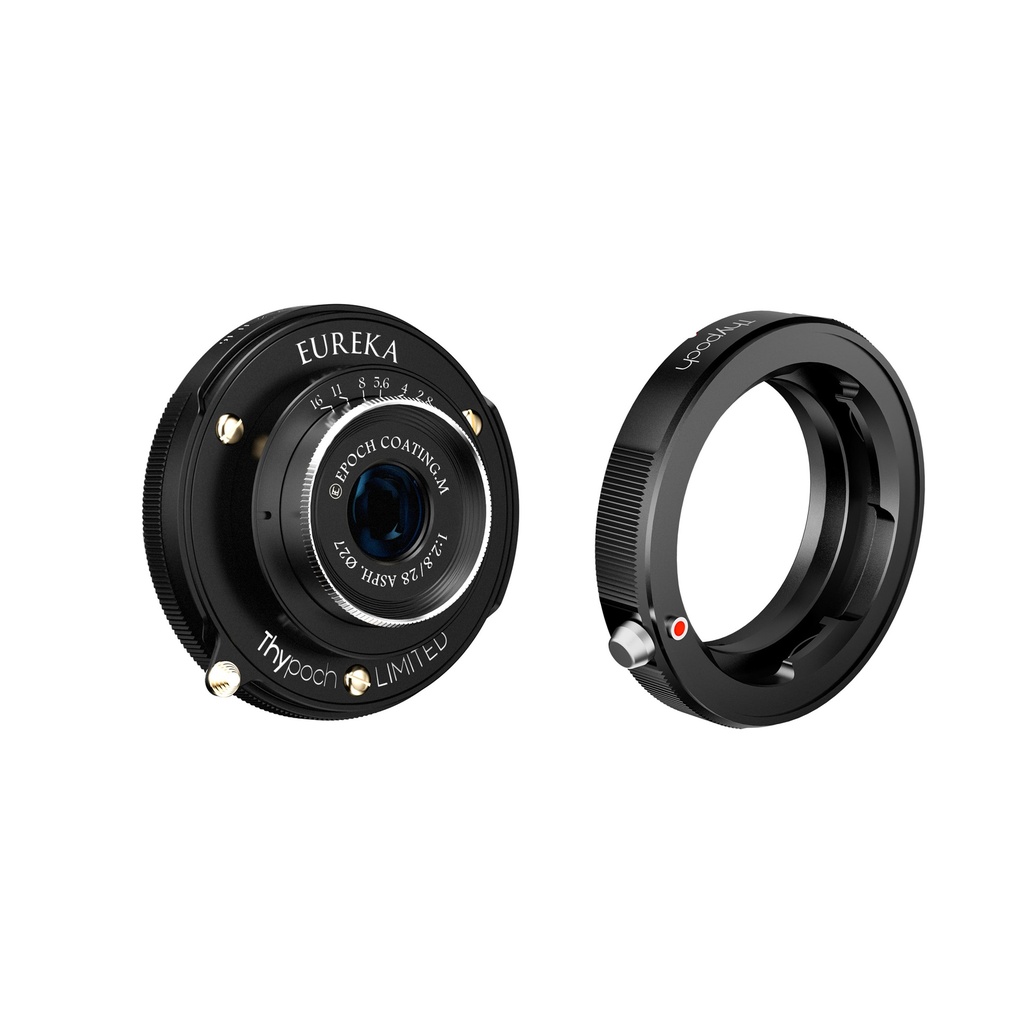 THYPOCH Eureka 28mm f2.8 ASPH Leica M Mount + M to X-Mount Adapter Semi-Glossy Black