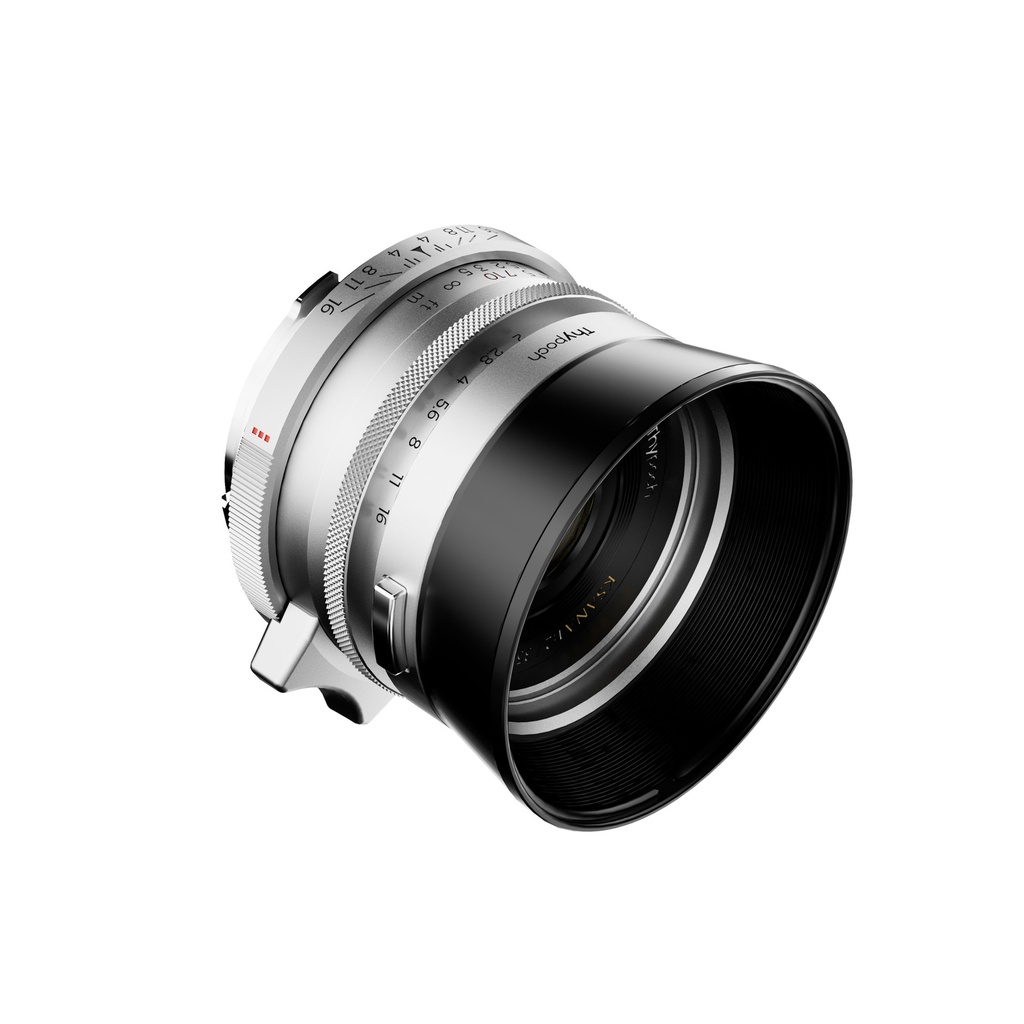 THYPOCH Ksana 35mm f/2 ASPH. Full-frame Photo Lens with Lens Hood (Leica M, Silver Chrome)