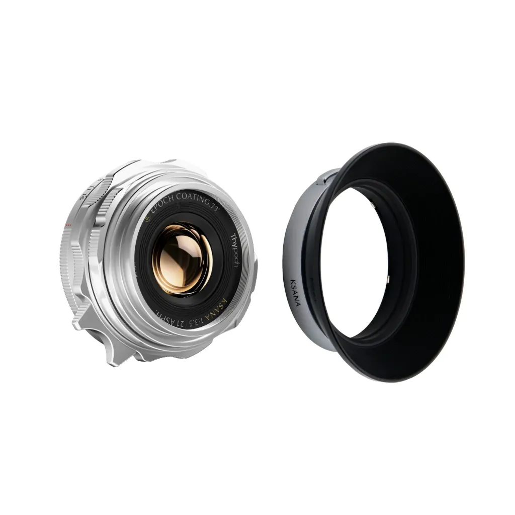 THYPOCH Ksana 21mm f/3.5 with Lens Hood (Leica M, Silver)