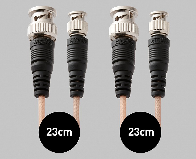 [ATOMCAB001] ATOMOS 2 x Samurai SDI Cables (23cm)