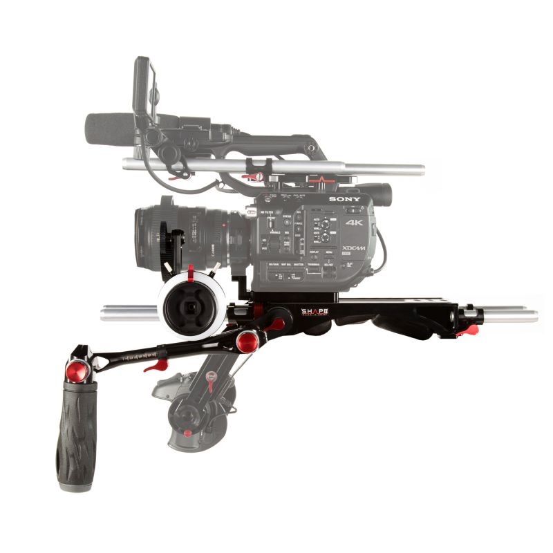SHAPE Sony FS5 Baseplate Bundle Rig mit Metabones Support und Follow Focus Pro