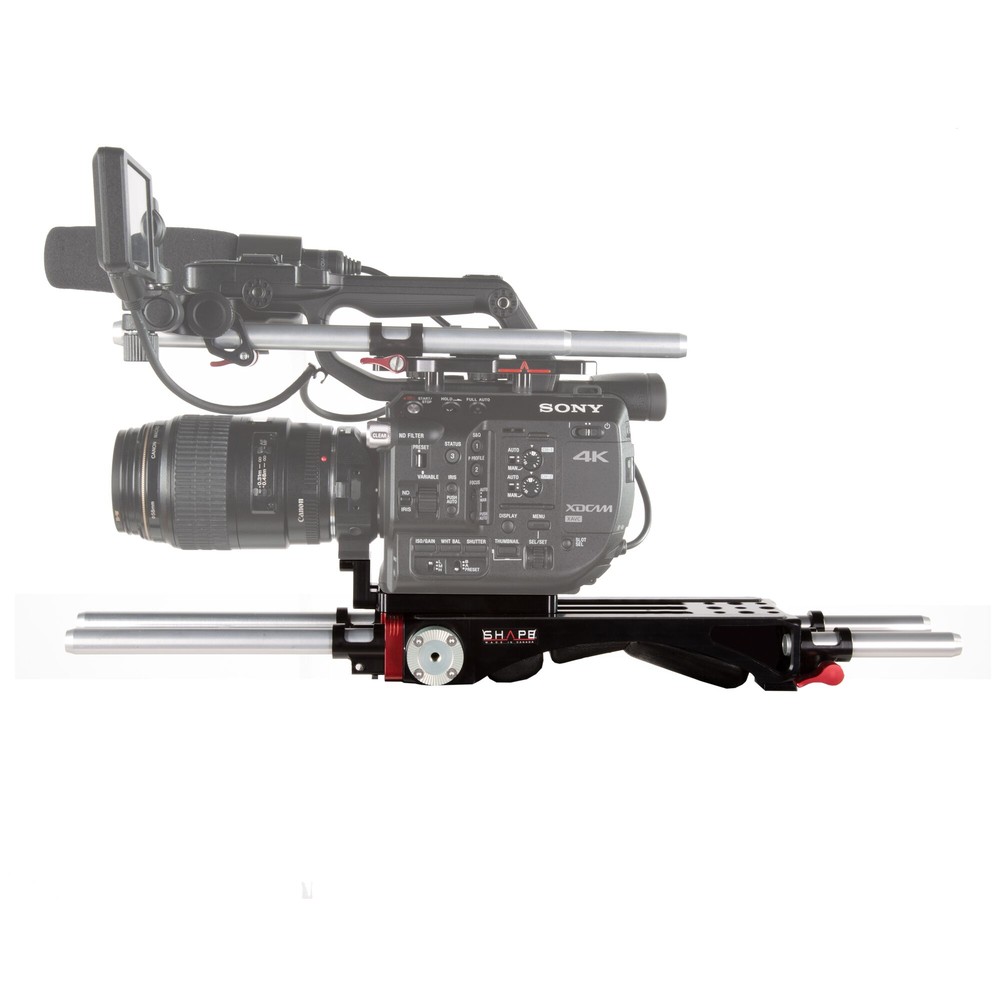 [SHFS5BP] SHAPE Sony FS5 Baseplate V-Lock Quick Release mit Metabones Support