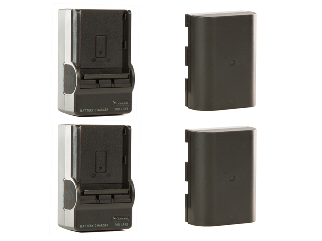 SHAPE Charger Kit: 2 Batteries LPE6 + 2 Chargers