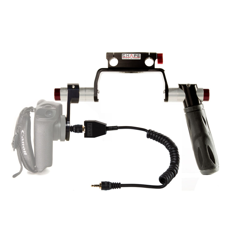 SHAPE Quick Handle Rod Bloc und Bracket mit Relocator Kabel für Canon C Serie
