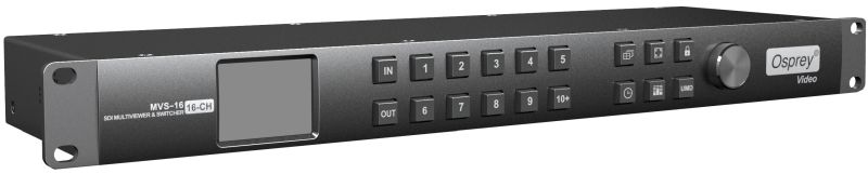 OSPREY MVS016 - Matrix Switcher 3G SDI 16x16 / 16Ch MultiViewer Rackmount