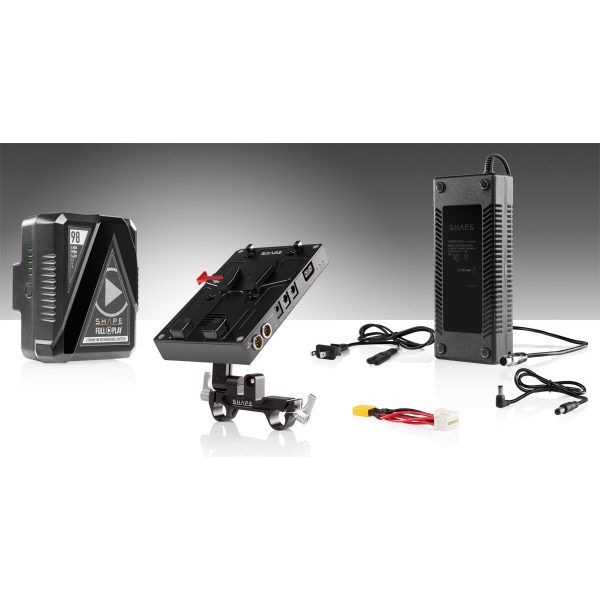SHAPE 98Wh Batterie Kit D-Box Camera Power and Charger für die Blackmagic Ursa Mini/Pro