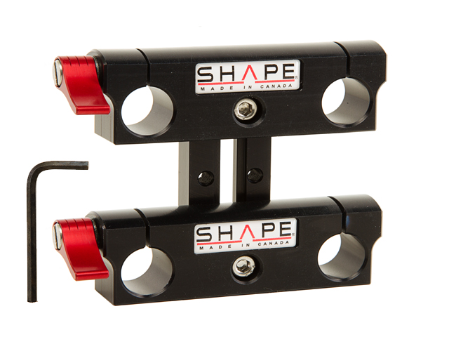 SHAPE DOUBLE SLIDING 15MM ROD BLOC