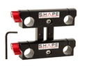 SHAPE DOUBLE SLIDING 15MM ROD BLOC
